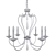 Elegant Pimlico Dark Bronze Chandelier 3D model small image 2