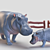 Title: Hippo Family Toy Set 3D model small image 2