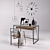 Modern Work Desk with Stylish Decor 3D model small image 1