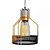 Sleek Iron Pendant Lamp 3D model small image 2