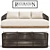 Restoration Hardware Havana Sofa 84'': Luxurious Comfort for Your Living Room 3D model small image 1