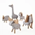 Handcrafted Concrete Animal Figures 3D model small image 1