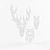 Plywood Animal Figurines: Deer, Bear, Fox 3D model small image 2