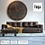 Fuga Loft: Stylish Sofa Set 3D model small image 1