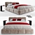 Luxurious Dunn Bed Set 3D model small image 1