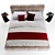 Luxurious Dunn Bed Set 3D model small image 2
