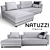 Natuzzi Melpot PBR Sectional 3D model small image 1