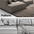 Poliform Bristol Sofa 3D model small image 3