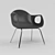 Sleek Metallic Leg Modern Chair 3D model small image 2