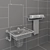 Elegant TOTO L710CGUR Wash Basin 3D model small image 3