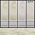 Seabrook Ainsley-7: USA-Made Half Drop Acrylic Coated Wallpaper 3D model small image 1