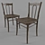 Classic Wooden Chair 3D model small image 1