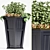 5-Piece Decorative Planter Set 3D model small image 1