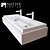 Innovative Lightweight Trough 4819 Sink 3D model small image 3