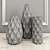 Elegant Handcrafted Ceramic Vase 3D model small image 3