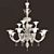 Venetian Elegance: Murano Chandelier 3D model small image 1