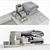 Sleek Stone Sink 3D model small image 2