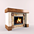 Modern Firewood Fireplace 3D model small image 2