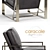 Caracole Welcome Back: Stylish Upholstered Chair 3D model small image 2