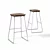 Elegant Bernhardt Barstool LAINE - Stylish Seating Solution 3D model small image 1