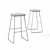 Elegant Bernhardt Barstool LAINE - Stylish Seating Solution 3D model small image 2