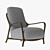 Elegant Callas Dining Chair 3D model small image 1