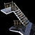 SecureStep Staircase with Handrails 3D model small image 3