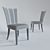 Modern Zebrano Chair: Sleek Design & Premium Quality 3D model small image 2