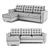 Hoff Camelot Corner Sofa | 239x156x89cm 3D model small image 3