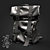 Urban Rolltop Backpack - Sleek and Stylish 3D model small image 1