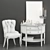 Elegant Tufted Chair: BAKER No. 3494 3D model small image 2