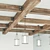 Wooden Ceiling Beams: Customizable Design & 4 Texture Options 3D model small image 2