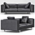  Modern Fulton Sofa: Sleek Design & Superior Quality 3D model small image 1