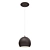 Elegant LED Suspension Light: PETTO Black Steel 3D model small image 1