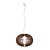 Stellato Suspension: Elegant Wood and Glass Pendant 3D model small image 1