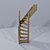 Versatile 90° Rotatable Ladder 3D model small image 2