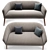 Pomeroy Barrel Sofa: Stylish Comfort 3D model small image 1