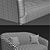 Pomeroy Barrel Sofa: Stylish Comfort 3D model small image 3