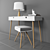 Oak Desk Set: Elegant, Functional & Decorative 3D model small image 2