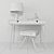 Oak Desk Set: Elegant, Functional & Decorative 3D model small image 3