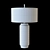 Cheraw Wood Cylinder Table Lamp 3D model small image 3