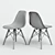 Elegant Eames-style Chair, 46x46x81 cm 3D model small image 2