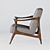 Sleek and Stylish Cervo Chair 3D model small image 2