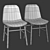 Elegant Upholstered Dining Chair 3D model small image 2