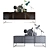 Elegant Sideboard Class: Decorative Set 3D model small image 3