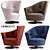 Modern Italian Armchair: Giorgetti Arabella 3D model small image 1