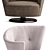 Modern Italian Armchair: Giorgetti Arabella 3D model small image 2