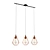 Elegant Black Pendant Light - Tarbes 3D model small image 1