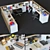 Modular Seperator Office Cubicle 3D model small image 1
