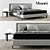Luxurious Minotti Tatlin "Soft" Bed 3D model small image 1